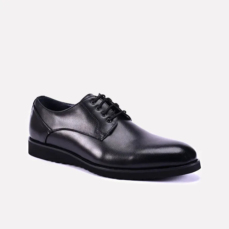Low Contrast Gotham Black Oxford Shoes 0111231