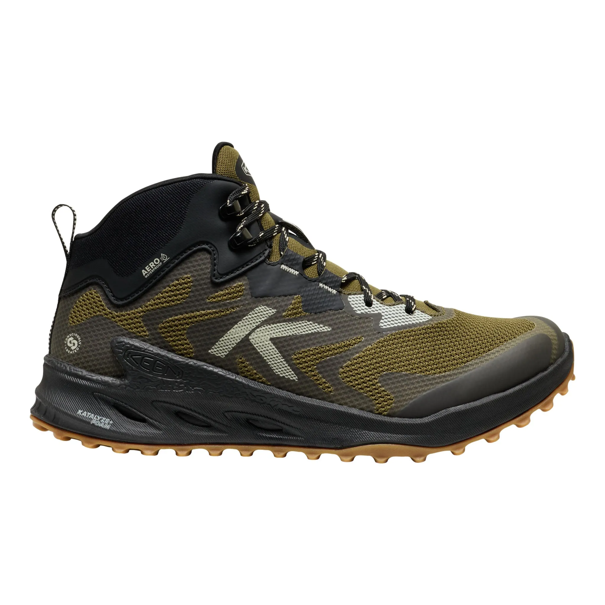 Trail Ease Men's ZIONIC NXT Waterproof Dark Olive/Black