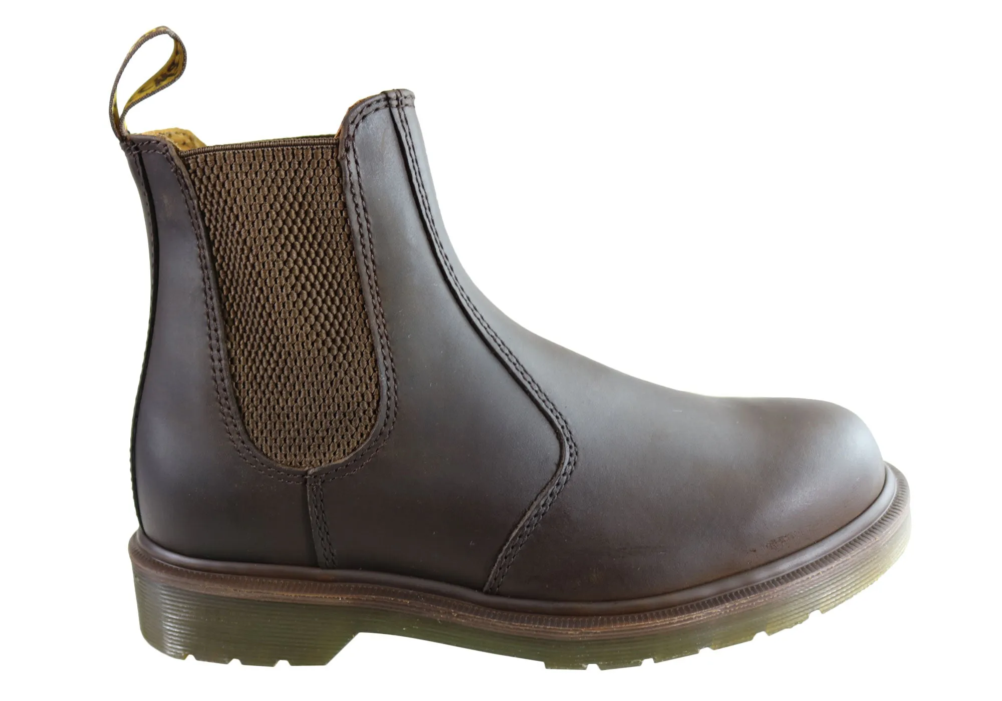 Construction Grade Dr Martens 2976 Gaucho Crazy Horse Unisex Leather Chelsea Boots