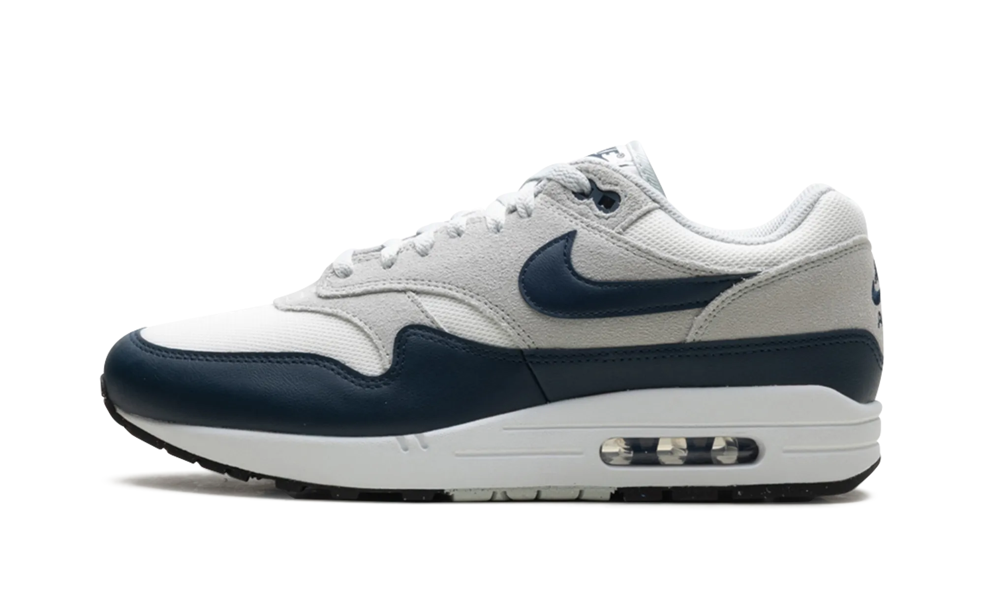 Vegan Material AIR MAX 1 ESSENTIAL "Summit White/Armory Navy-Light Silver"