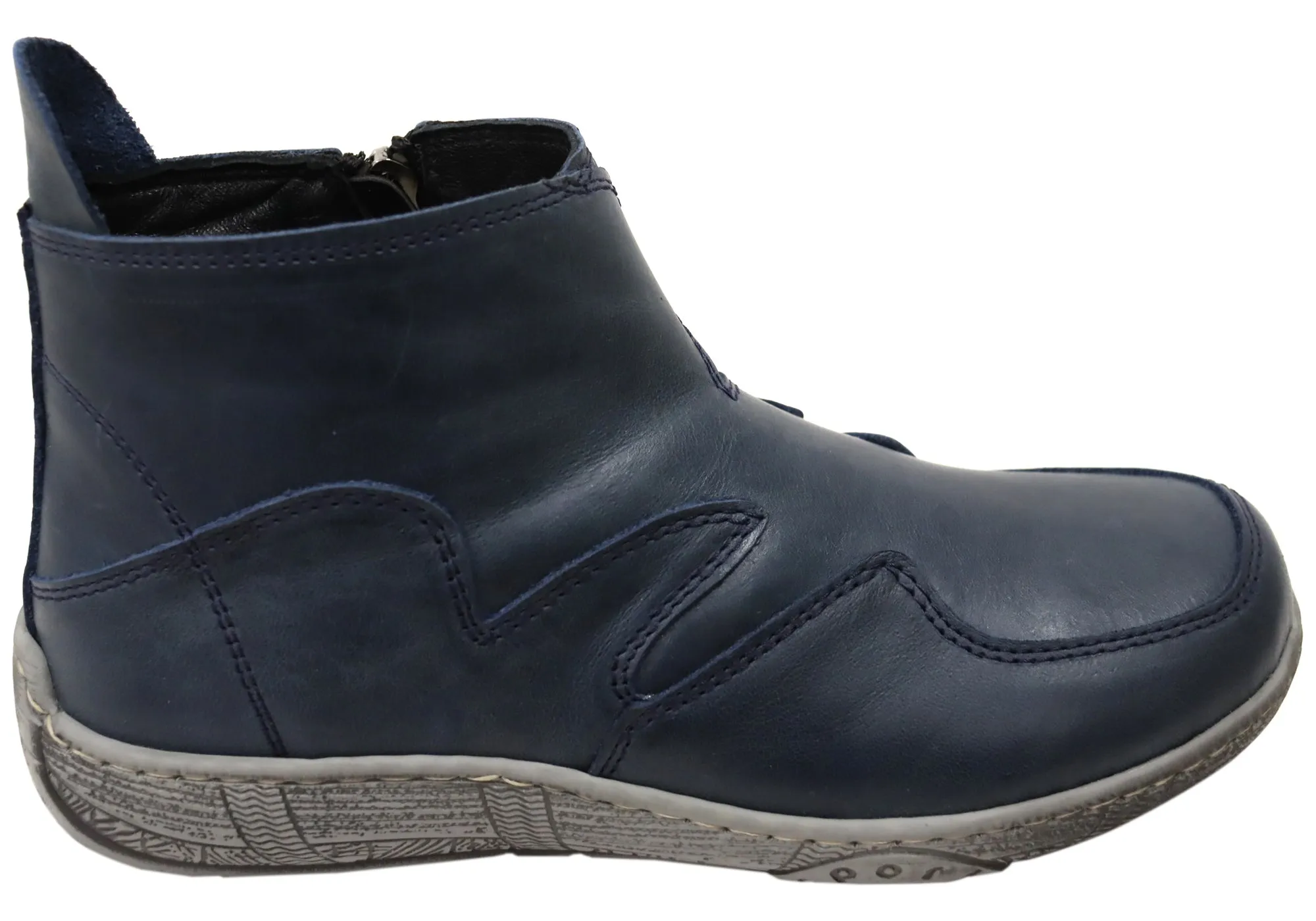Insulated Functional Minimalist Orizonte Lucio Womens European Comfortable Leather Ankle Boots