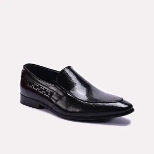 Black Glossy Slip On Shoes 0111271 Shine Keep