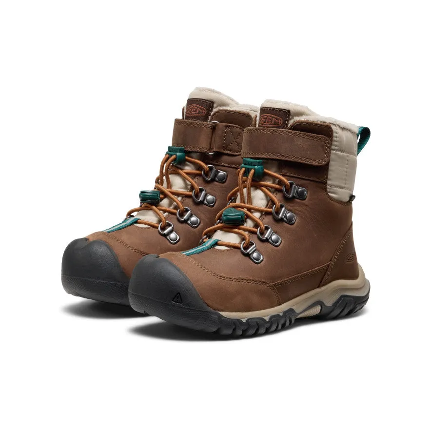 Little Kids' Kanibou Waterproof Winter Boot  |  Dark Earth/Roasted Pecan All Season