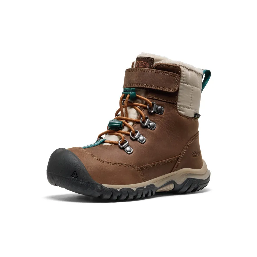 Little Kids' Kanibou Waterproof Winter Boot  |  Dark Earth/Roasted Pecan High   Quality Anti Friction