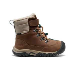 Urban Adventure Layered Support Little Kids' Kanibou Waterproof Winter Boot  |  Dark Earth/Roasted Pecan