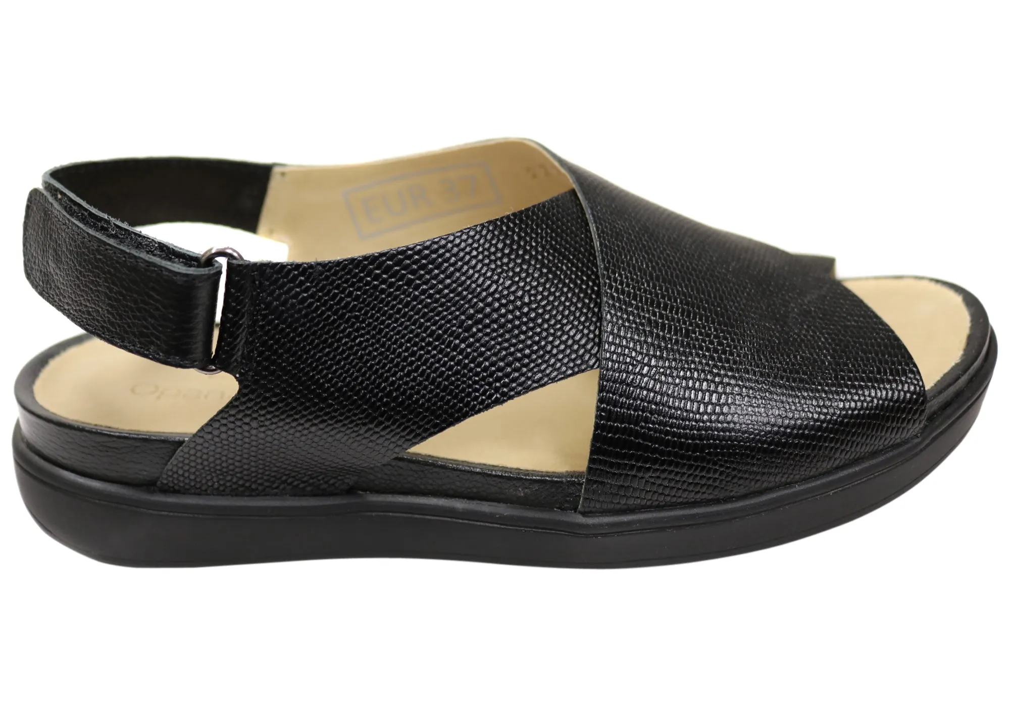 Footwear for All Opananken Coco Womens Comfortable Brazilian Leather Sandals