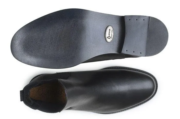 'Dylan' Unisex Chelsea vegan boots by Ahimsa - black White Clean Kick Power