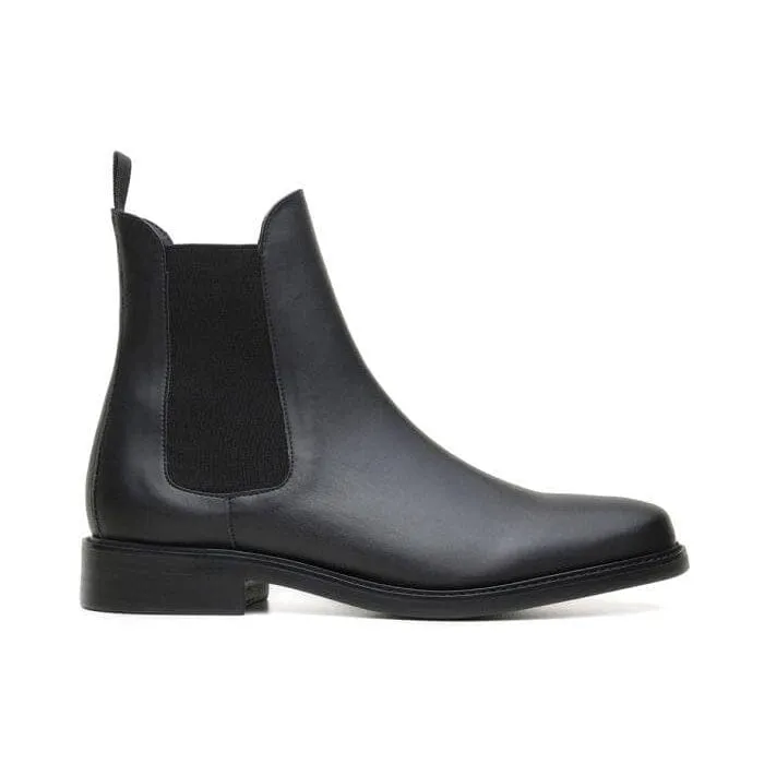 Swift Glide Color Mix 'Dylan' Unisex Chelsea vegan boots by Ahimsa - black
