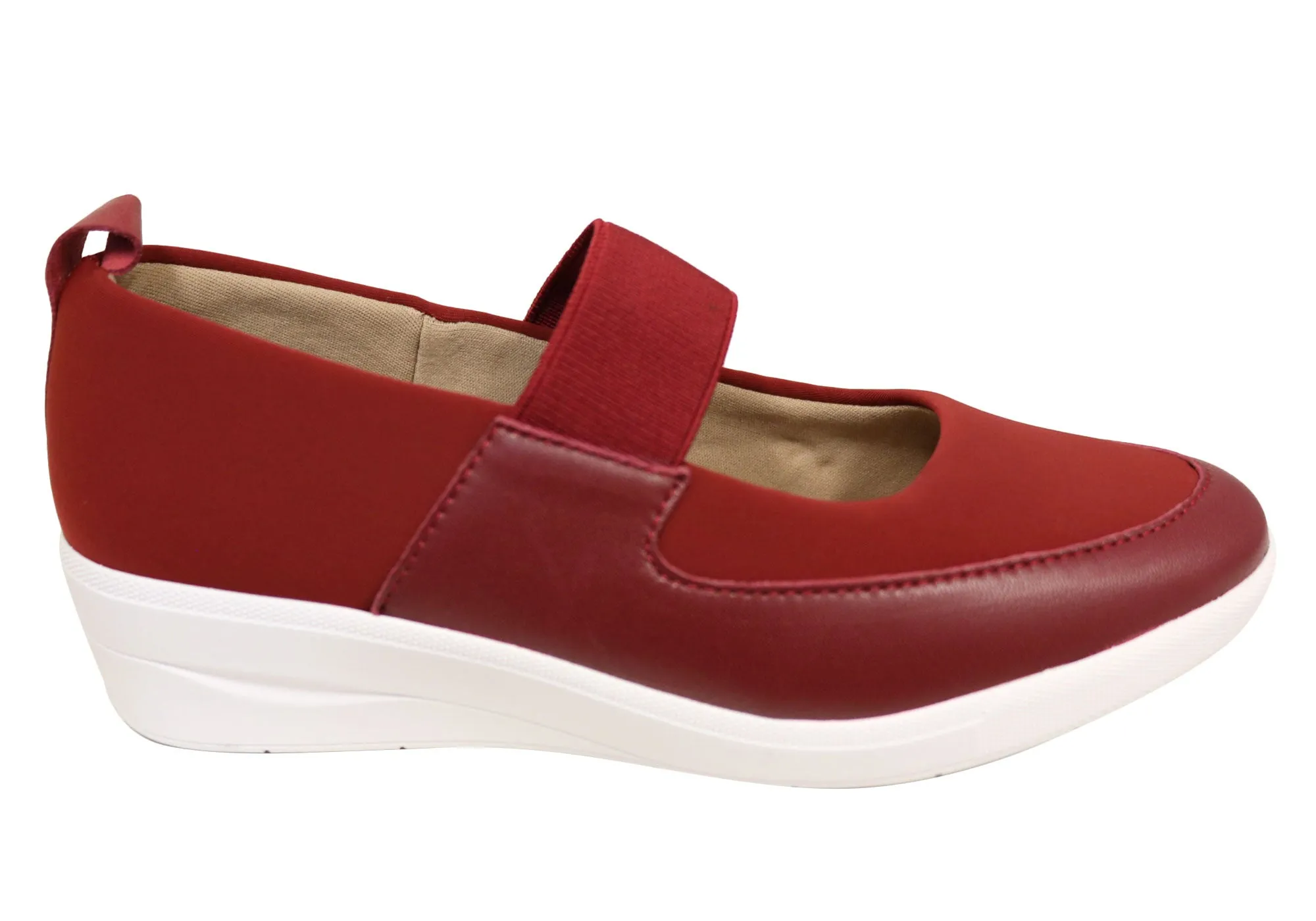 Island Vibe Usaflex Wendi Womens Comfortable Mary Jane Shoes Made In Brazil