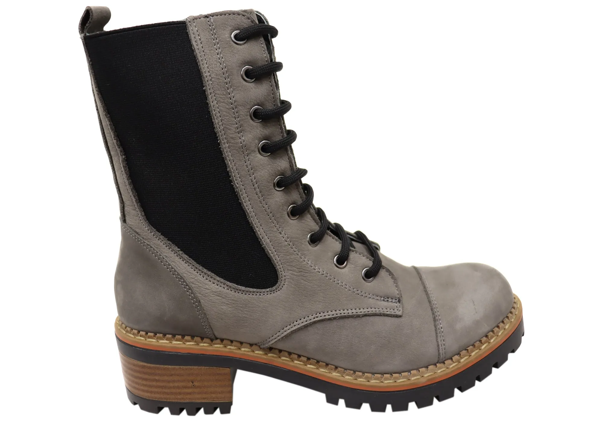 Urban Style Orizonte Kempsi Womens European Comfortable Leather Ankle Boots