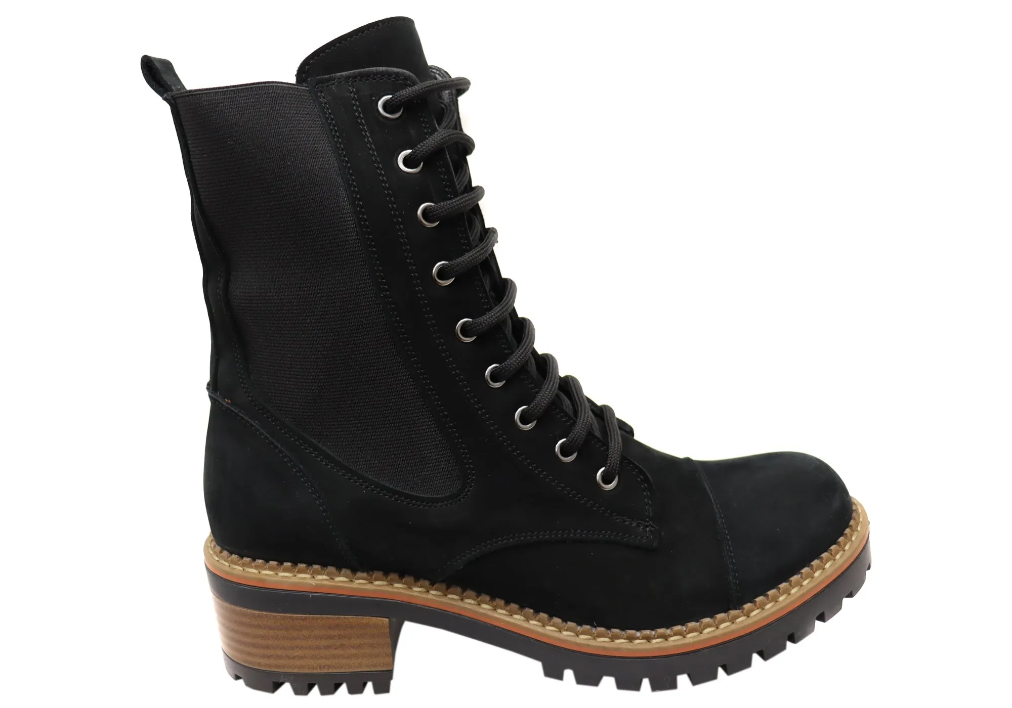Comfortable Heel Counter Minimal Design Orizonte Kempsi Womens European Comfortable Leather Ankle Boots
