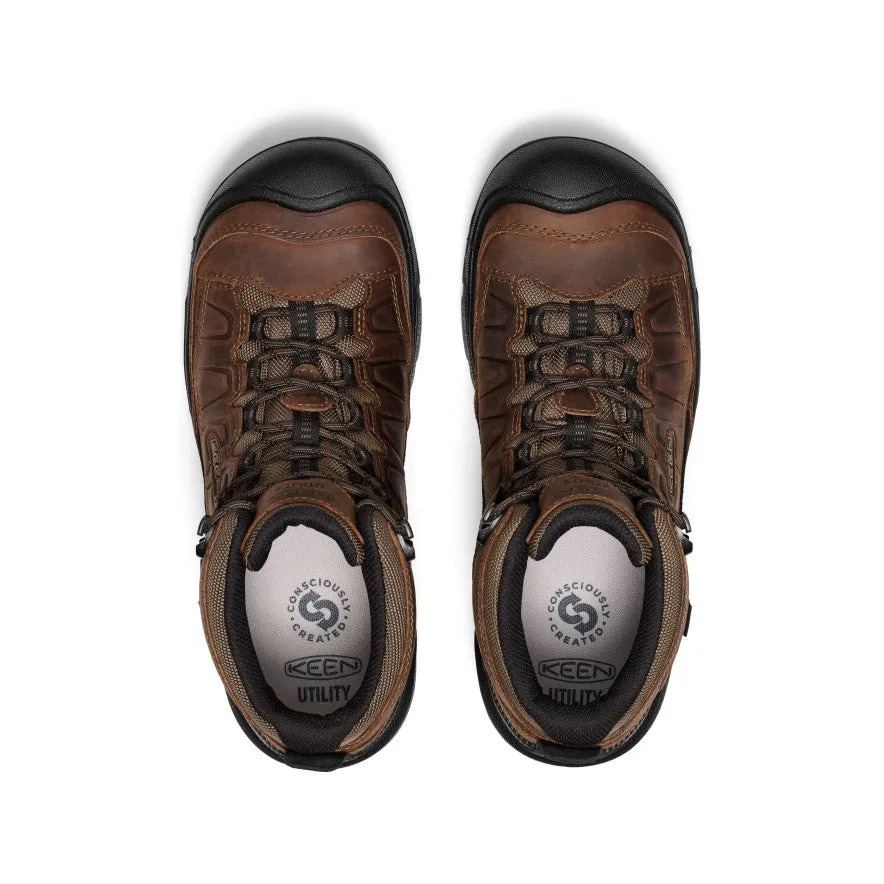 Men's Targhee IV Waterproof Work Boot (Carbon Toe)  |  Dark Earth/Black Padded Interior Weekend Wanderer