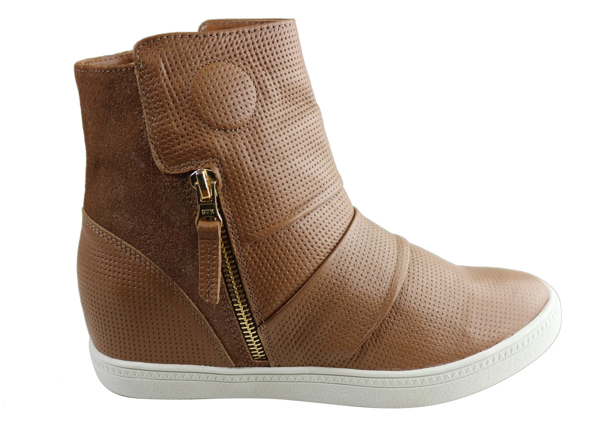 Insulated Snowy Path High-Quality Leather Orcade Siena Womens Comfortable Leather Ankle Boots Made In Brazil