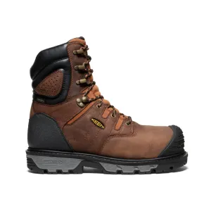 Quick   Dry Men's Camden 8" Insulated Waterproof Boot (Carbon Toe)  |  Leather Brown/Black