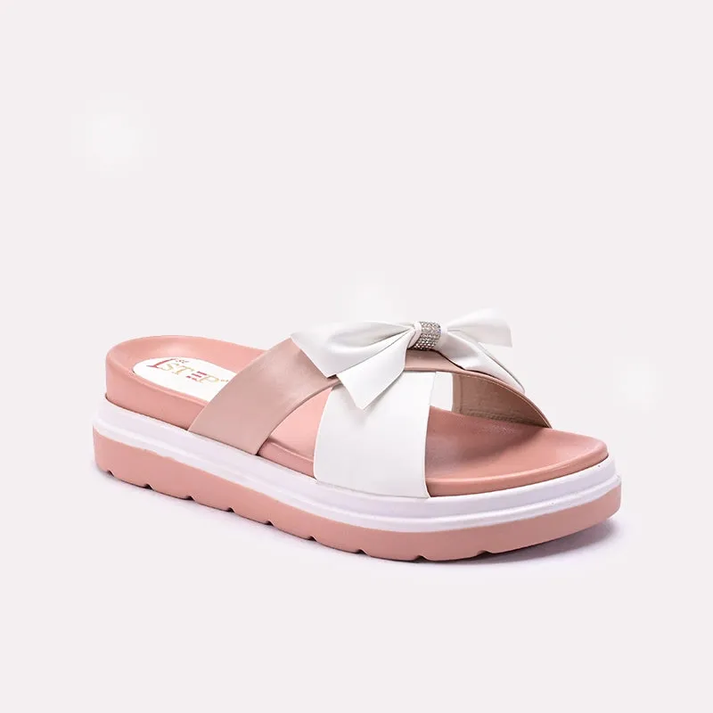 TPU Outsole Easy Walk Slip Womens Peach Comfy Slippers 0413129