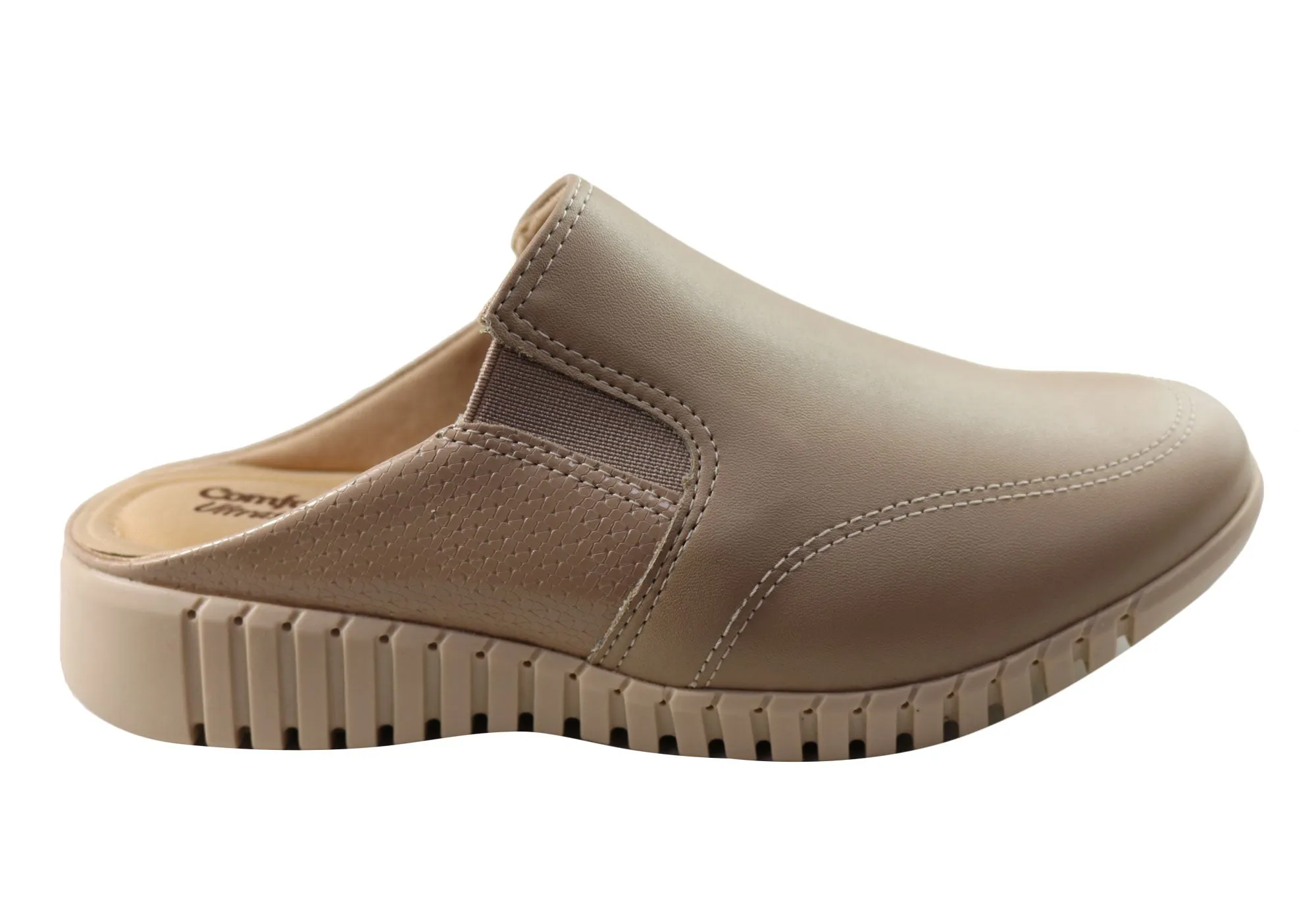 Craftsmanship Active Comfortflex Tanya Womens Comfortable Closed Toe Open Back Mules