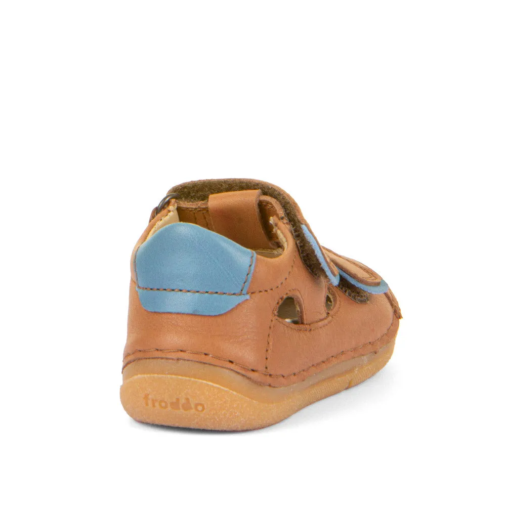 Froddo Boy's and Girl's Paix Up Double Sandals - Brown Low Weight Sandal Lining