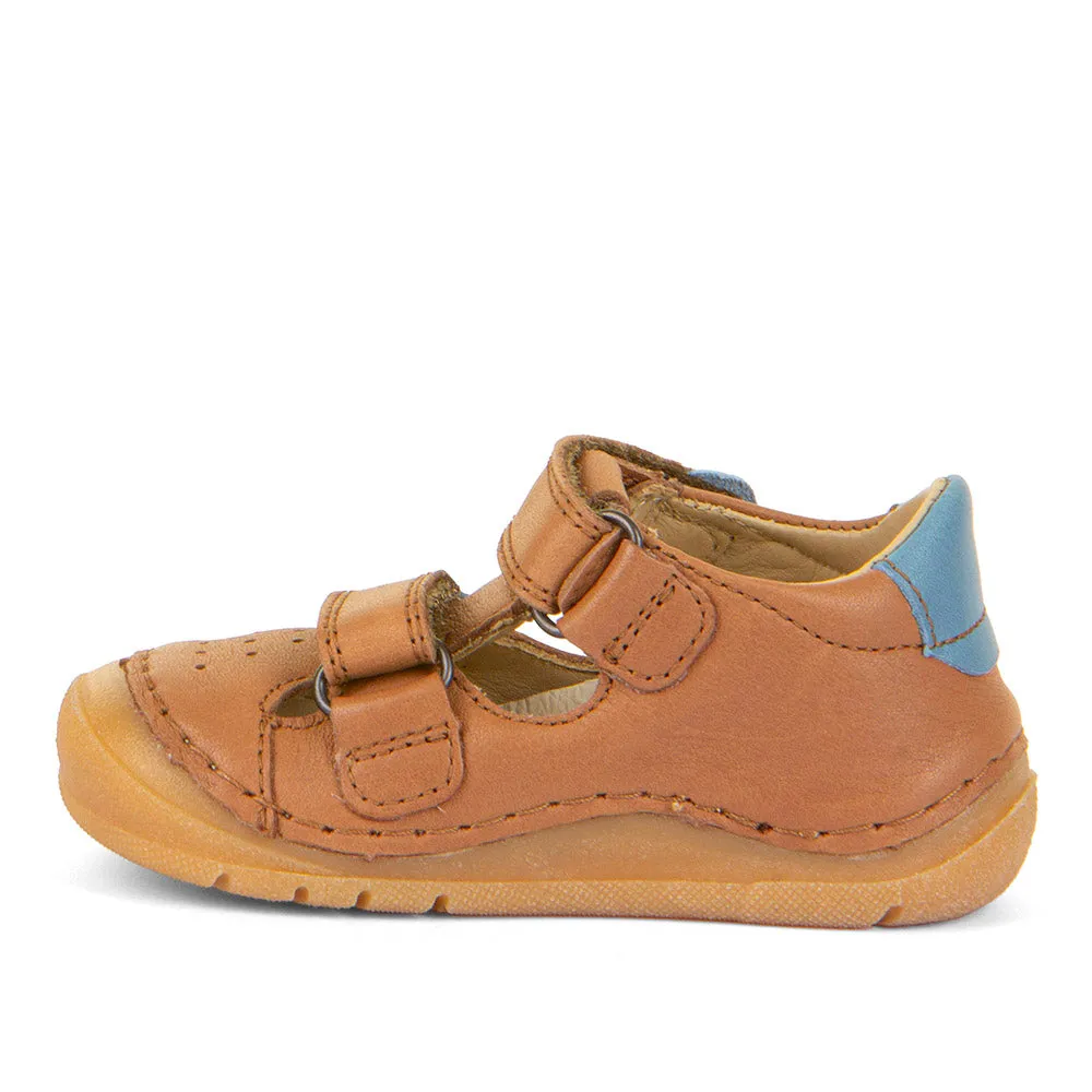 Heel Froddo Boy's and Girl's Paix Up Double Sandals - Brown