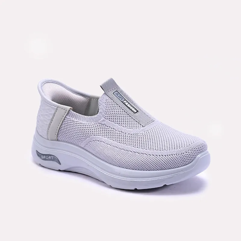 Gray Comfy Sneakers 0440851 Durable Overlay Quick Transition