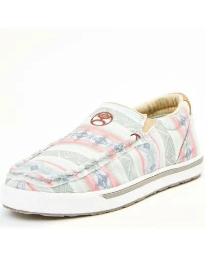 Foam Support Twisted X Pink Slip On Children's Casual Shoe