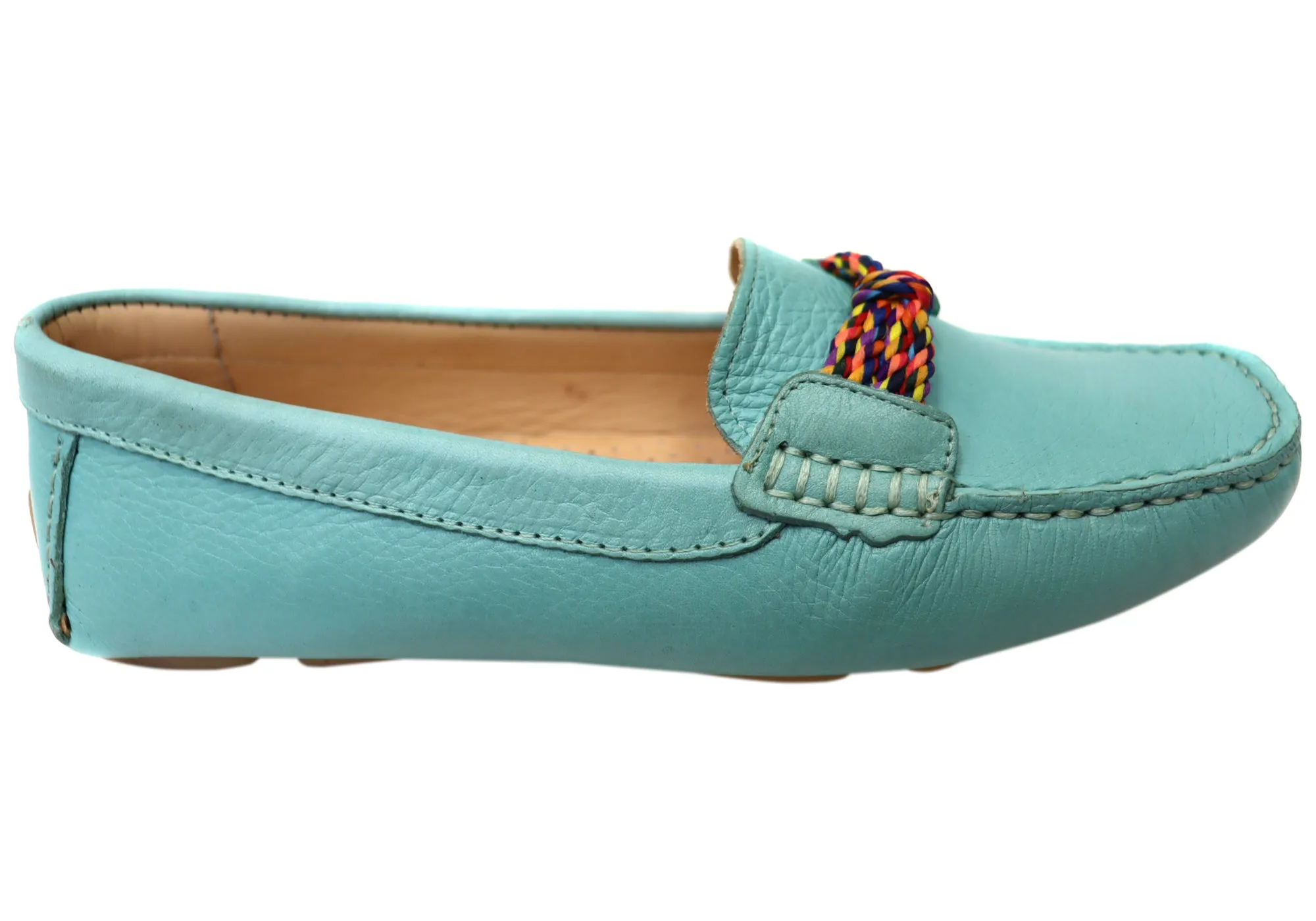 Savelli Erin Womens Comfortable Leather Loafers Shoes Made In Brazil Memory Foam Airport Travel