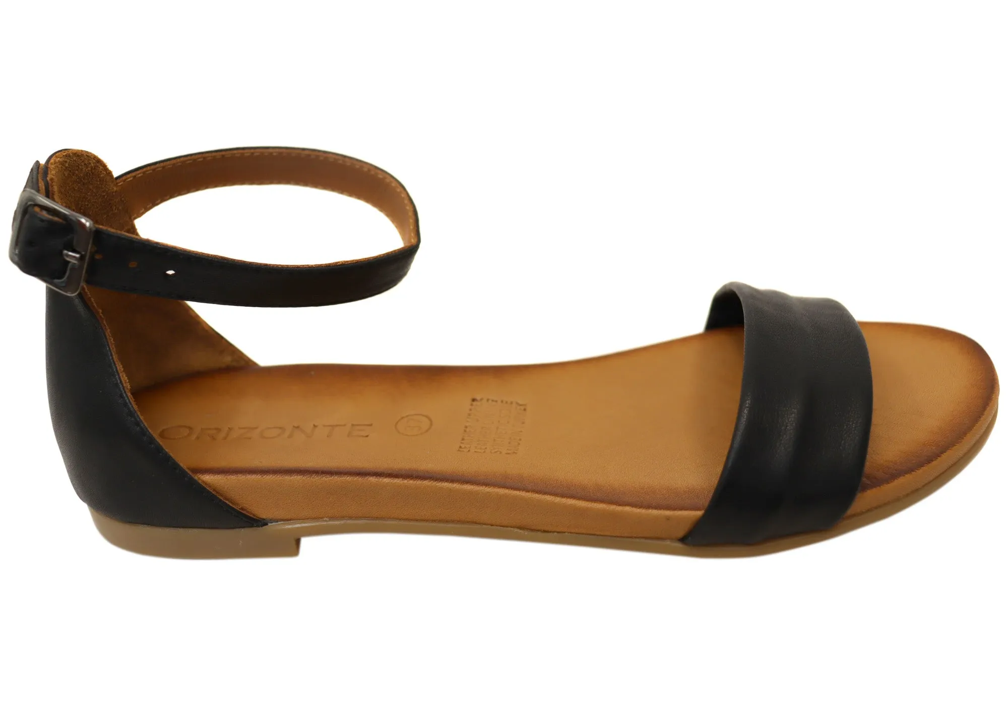 Orizonte Eventura Womens Comfortable European Leather Sandals Soft