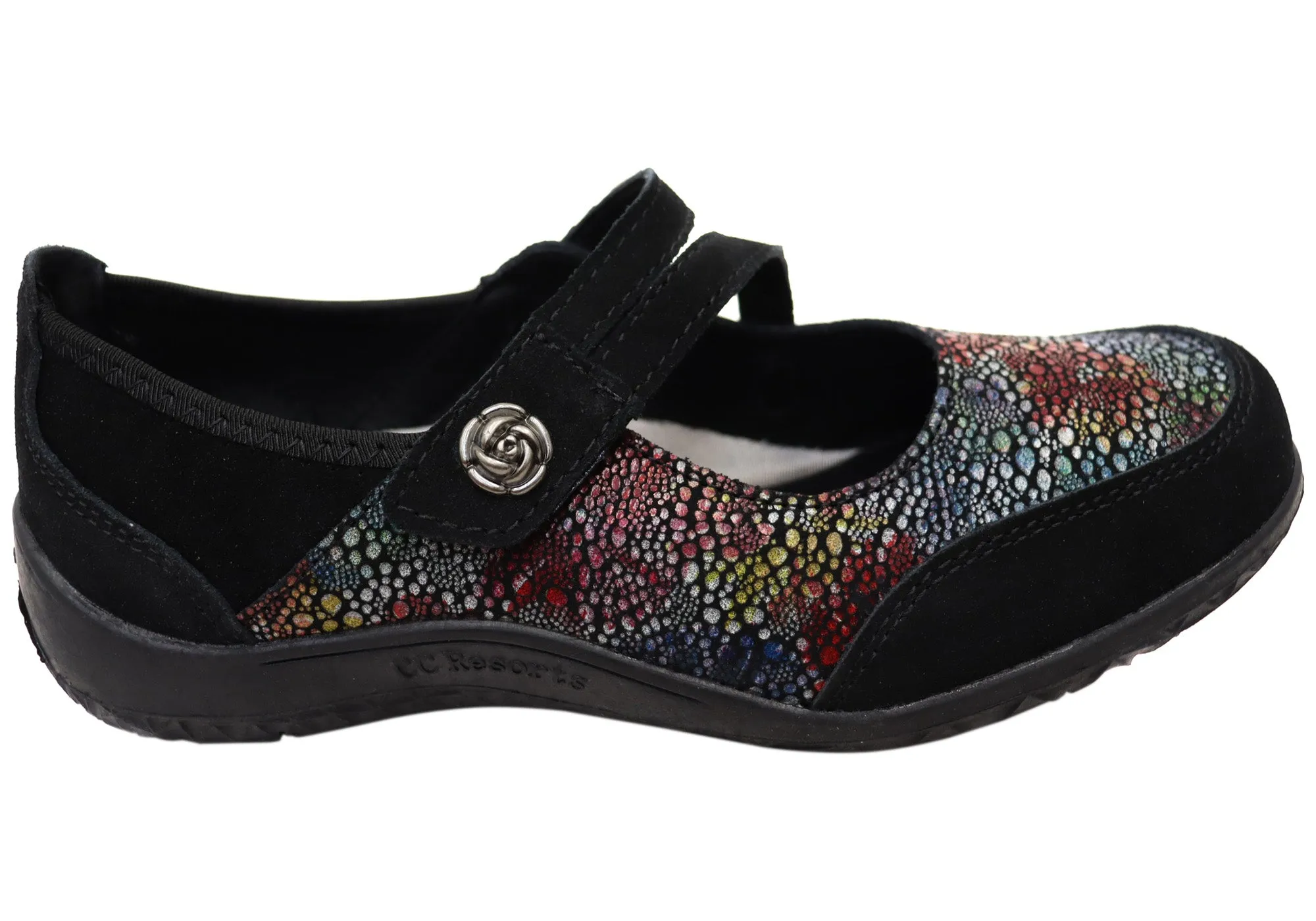 All Terrain Urban Walkers CC Resorts Jasmyn Womens Comfortable Mary Jane Shoes