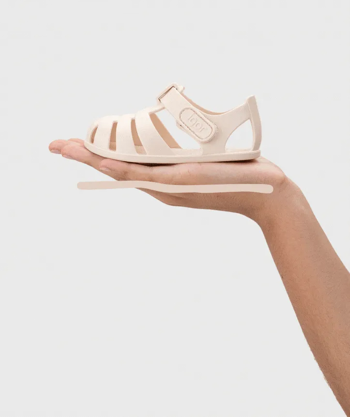 Igor Boy's And Girl's Nemo Solid Sandals - Marfil Coast Line Versatile Design