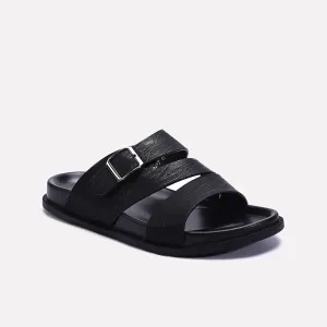 Black Casual Slippers 0151092 Comfortable Relief Beach Ready Sandals