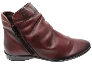 Road Trip Perlatto Linda Womens Comfortable Leather Ankle Boots Made In Brazil