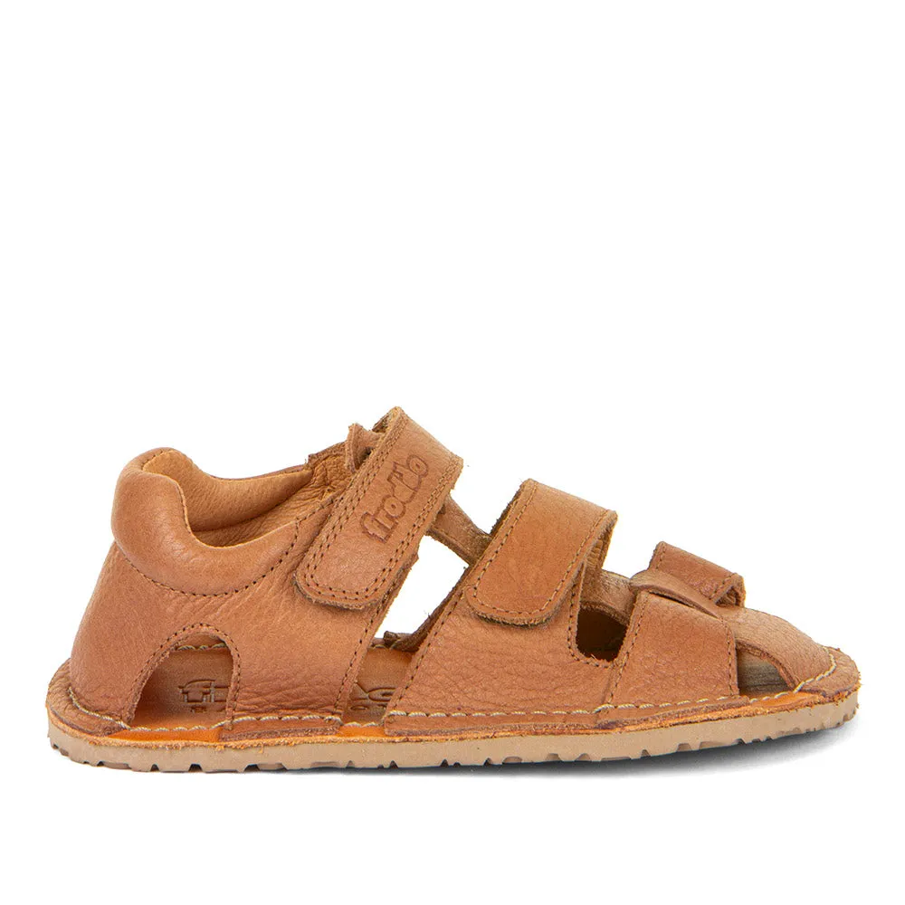 Froddo Boy's Barefoot Flexy Avi Sandals - Cognac Breath Panel