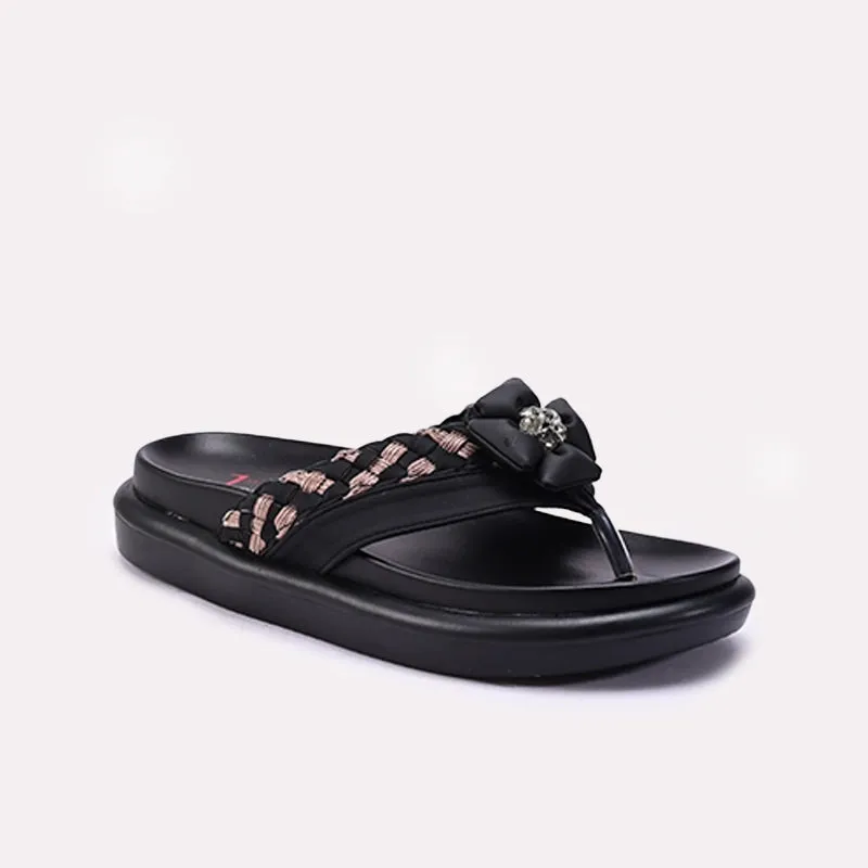 Womens Black Comfy Flip Flops 0413406 Camera Look