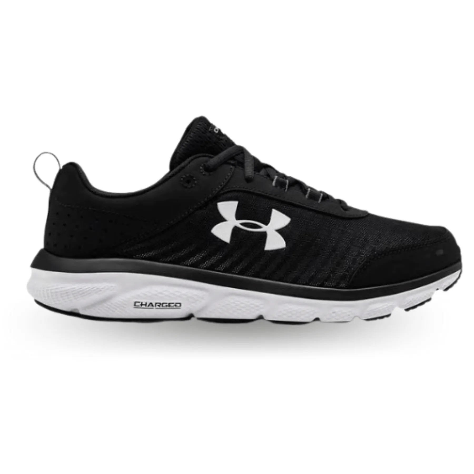 Under Armour Charged Assert 4E Wide Sneaker - 3022641 001 Compression Molded EVA Impact Dispersal