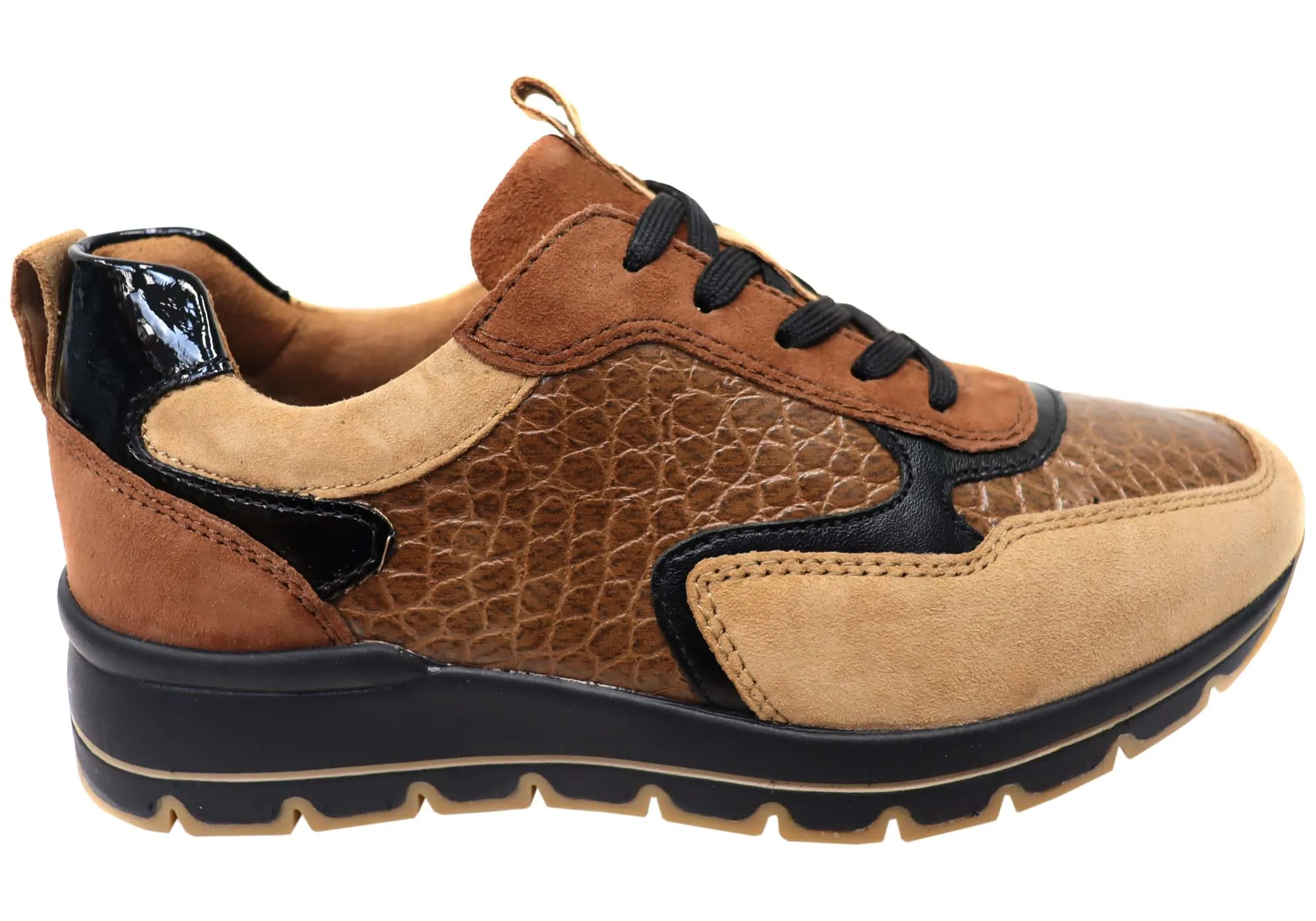 Stride Bold Tamaris Bahlia Womens Comfortable Leather Lace Up Casual Shoes