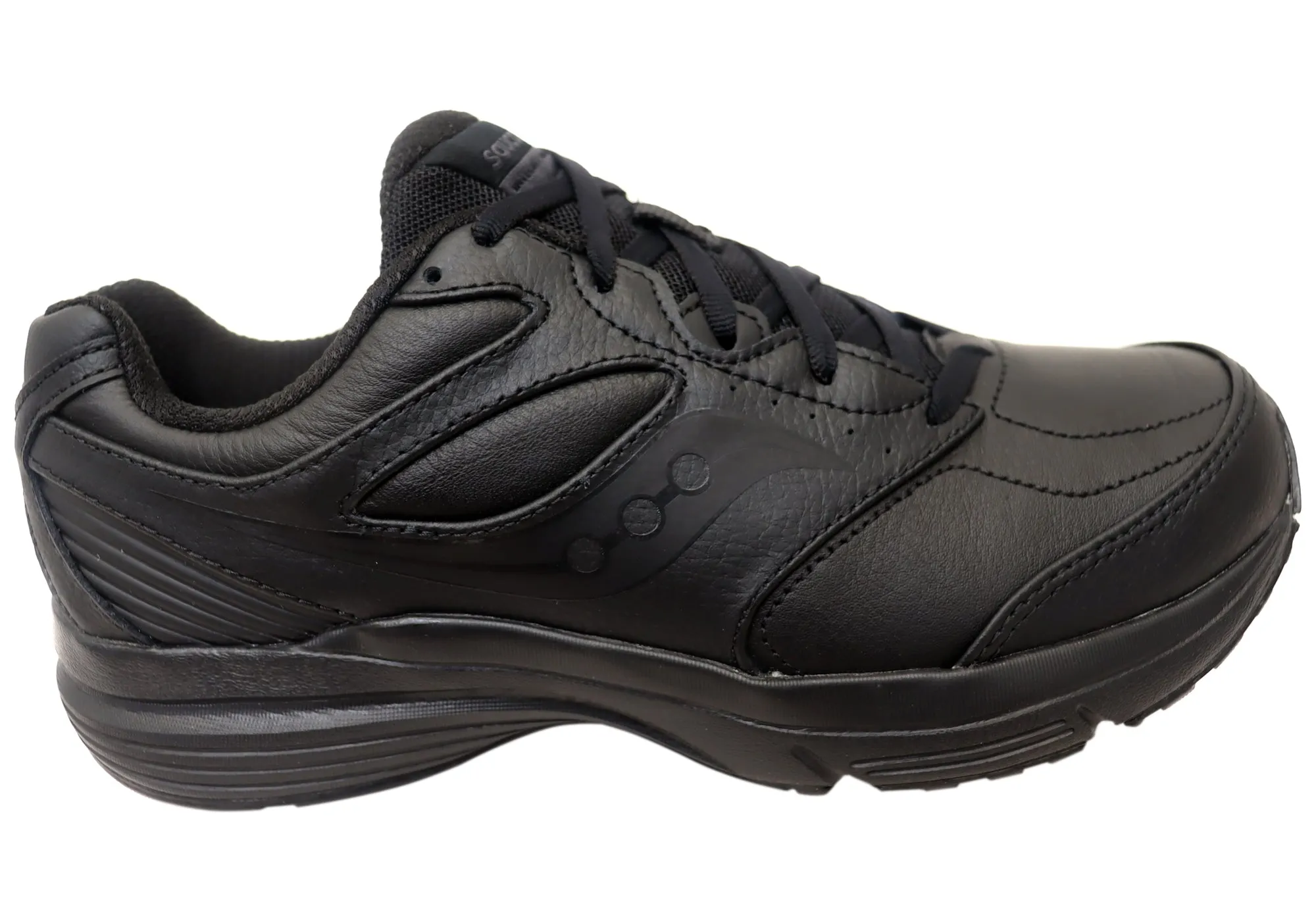 Saucony Womens Integrity Walker 3 Wide Fit Comfortable Leather Shoes Fresh Tone