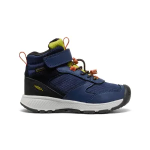 Party time Outdoor Gear Little Kids' Skua Waterproof Boot  |  Naval Academy/Rogue Green
