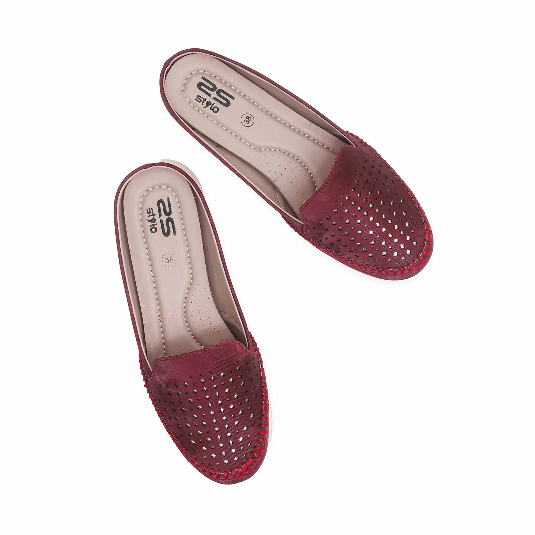Maroon Moccasin WN4403 Park Picnic