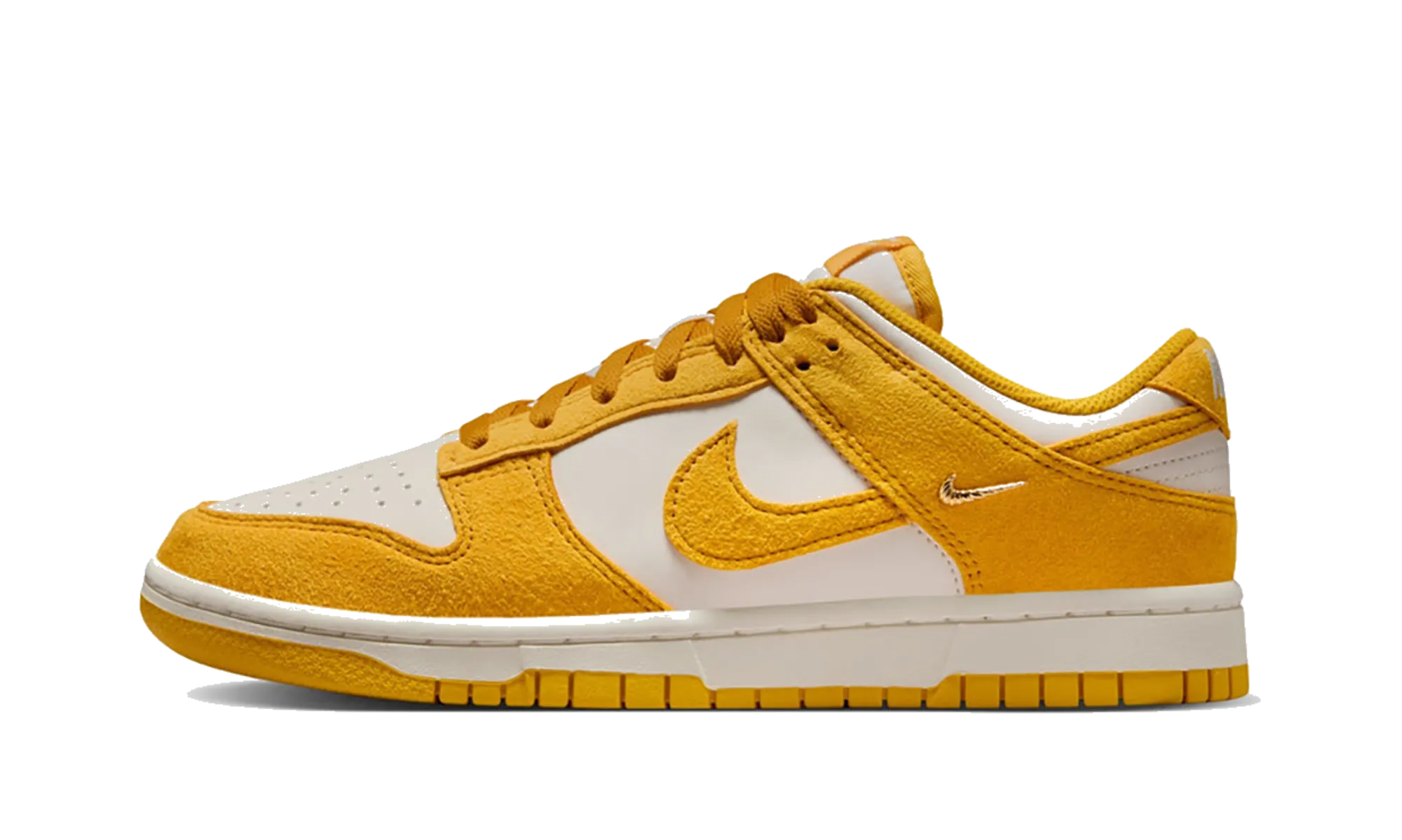 Good Fit Indoor Step Dunk Low WMNS "Dark Sulfur Gold Mini Swoosh"