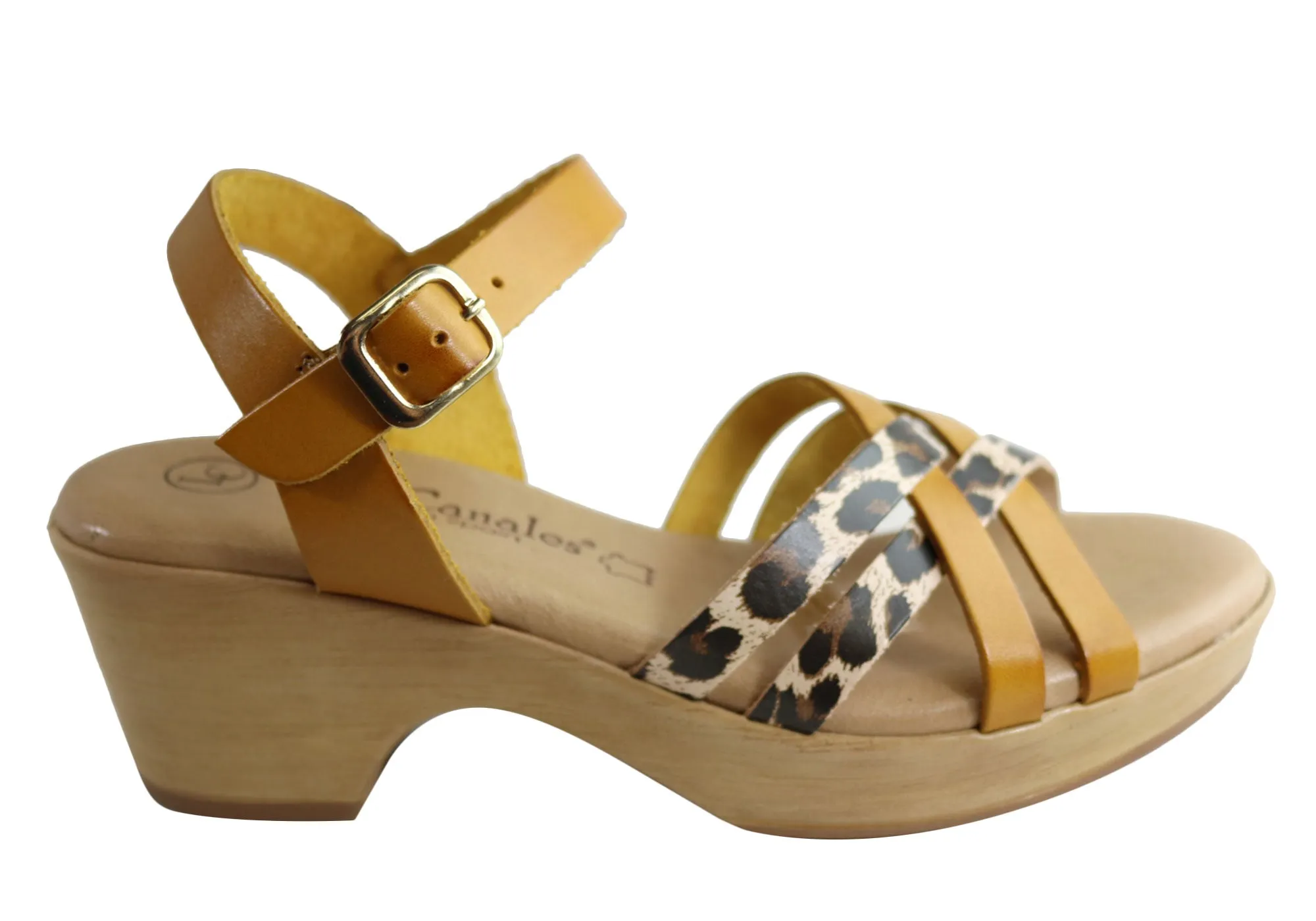 Flat Heel Lola Canales Madam Womens Comfortable Leather Sandals Made In Spain