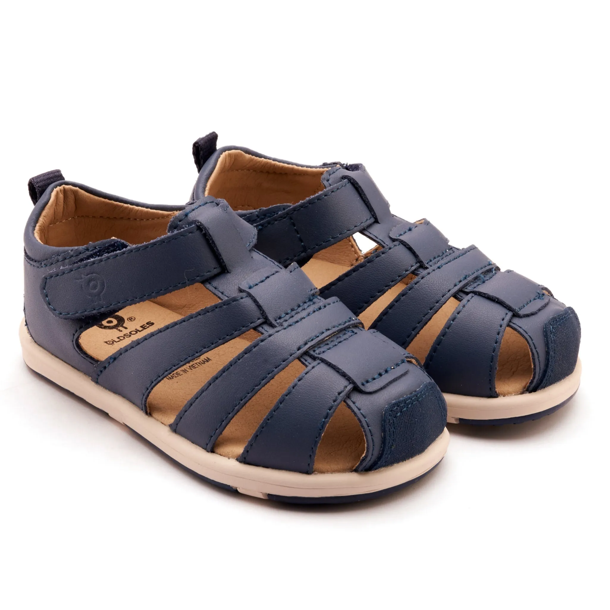 Old Soles Boy's and Girl's Surf Sandals - Denim Sunday Best velcro