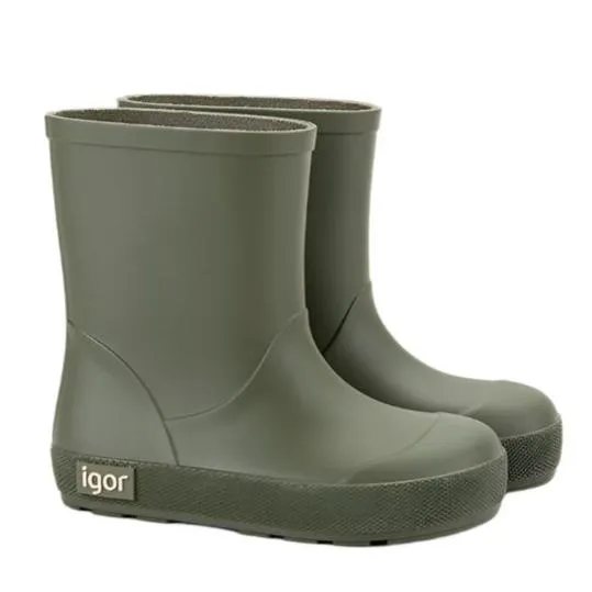 Comfort Lining Winter Walker buckle Igor Boy's and Girl's Yogi Rain Boots, Kaki