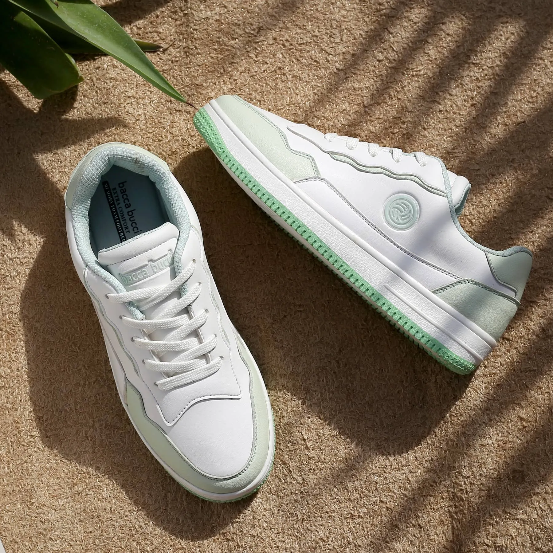 Feather Light Travel Enthusiasts Bacca Bucci INFINITY Low Top Flat Sole Fashion Women's Sneakers