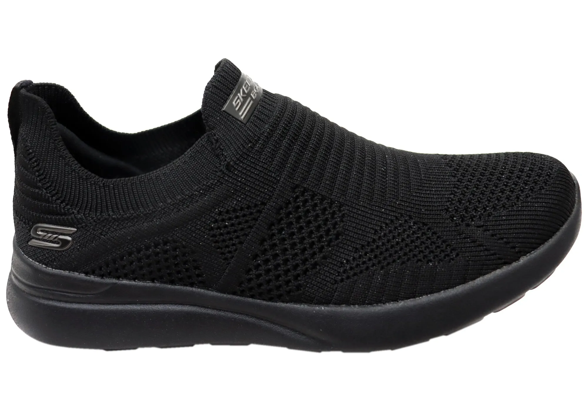 Skechers Womens BOBS Milano Purely Radiant Comfortable Slip On Shoes Zip Up easy move
