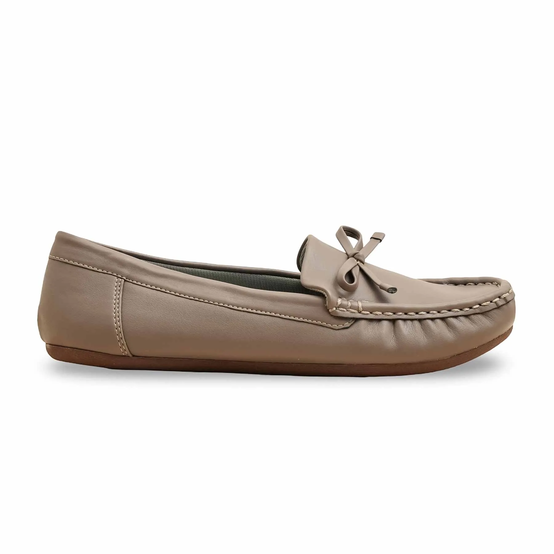 Grey Moccasin WN4467 Lightweight Sole Snug Lining
