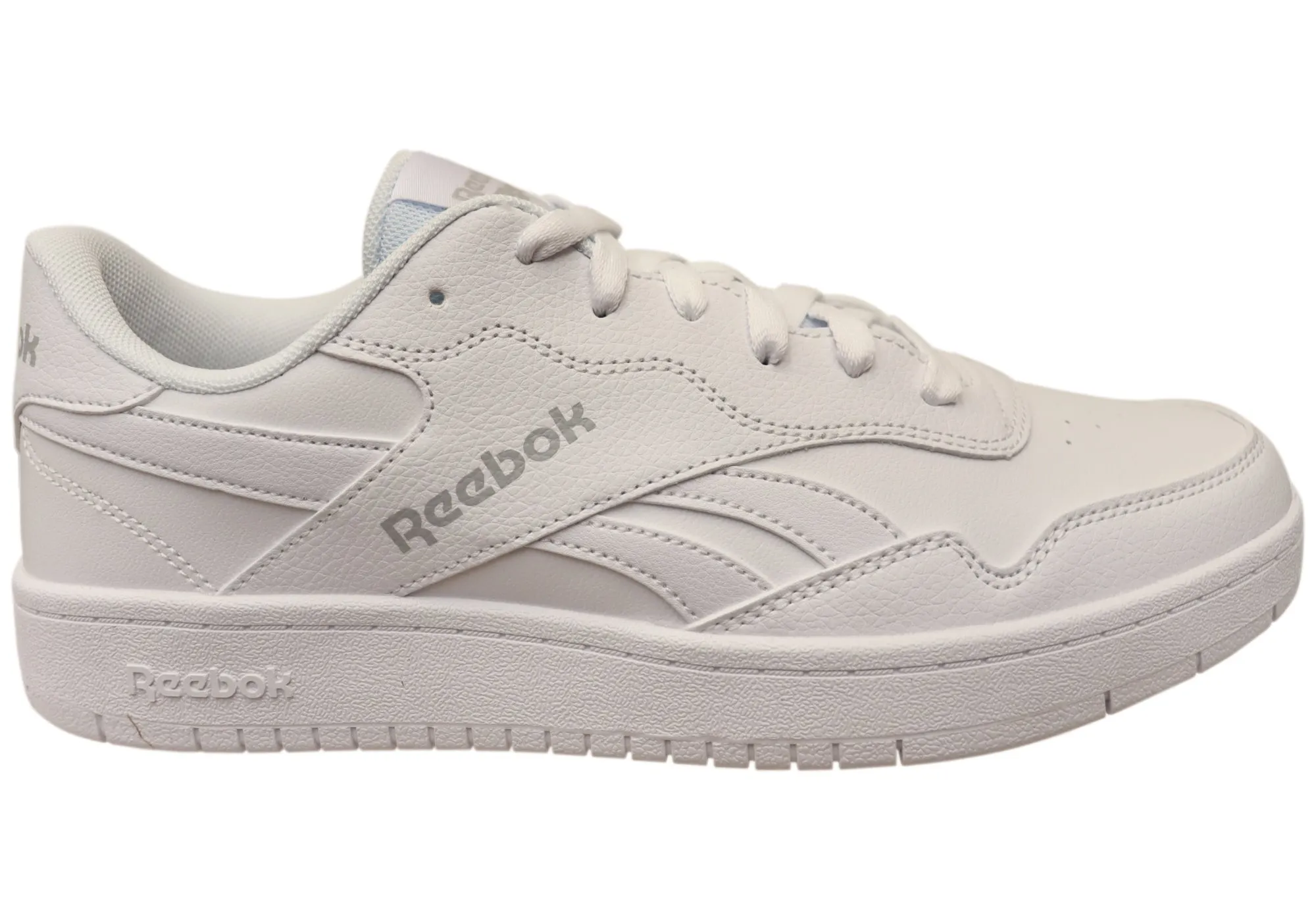 Reebok BB 1000 Mens Comfortable White Lace Up Sneakers Arch support