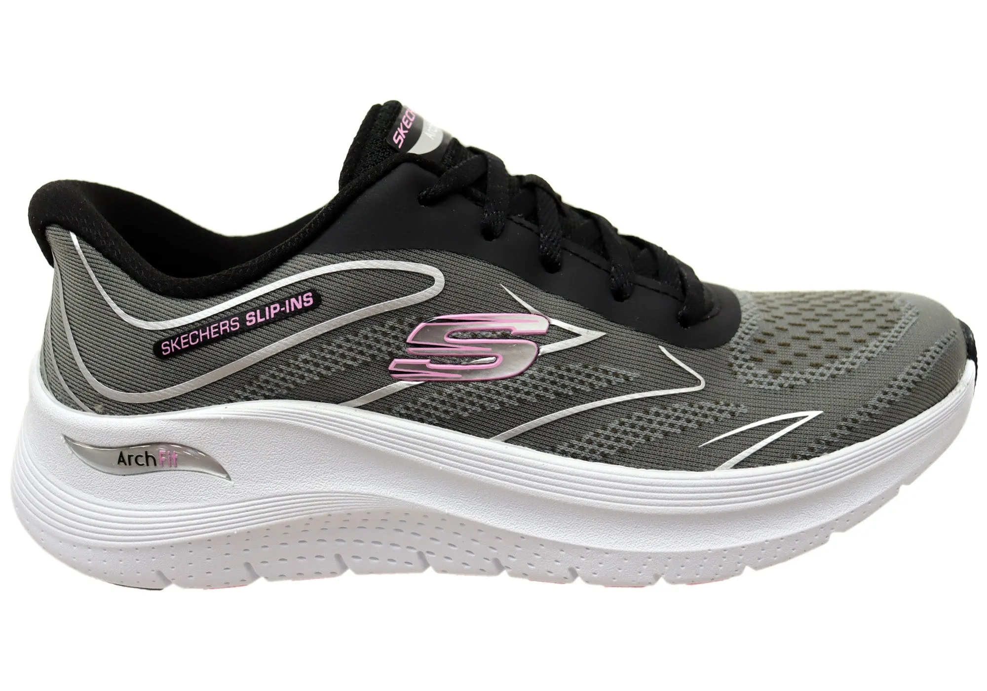 Skechers Womens Arch Fit 2.0 Sleek Stride Comfortable Shoes Foam Lining Running Errands Boho Free