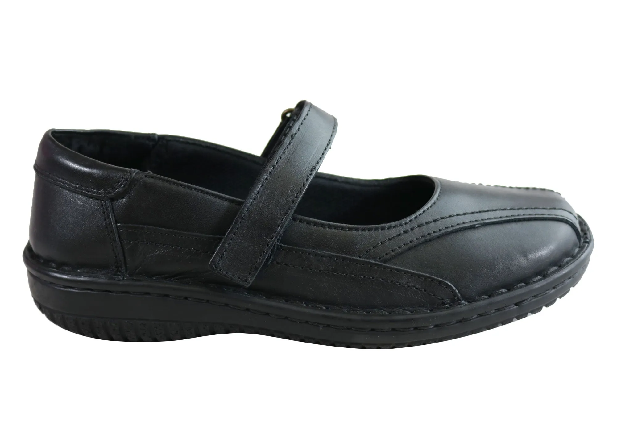 Cabello Comfort 341-27 Leather Orthotic Friendly Mary Jane Shoes Comfort Upper Year long