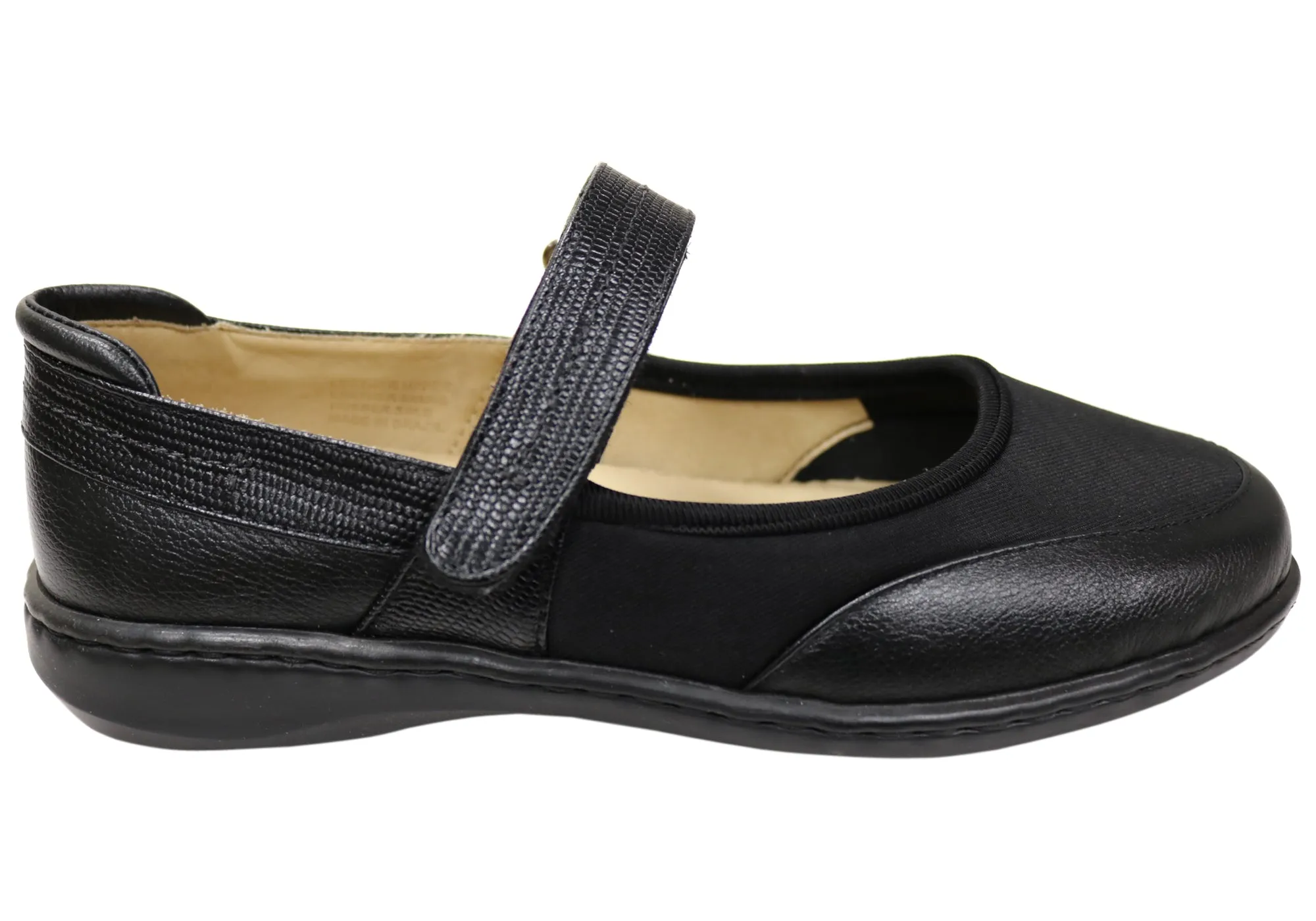Opananken Eden Womens Comfortable Brazilian Leather Mary Jane Shoes Bold Tone