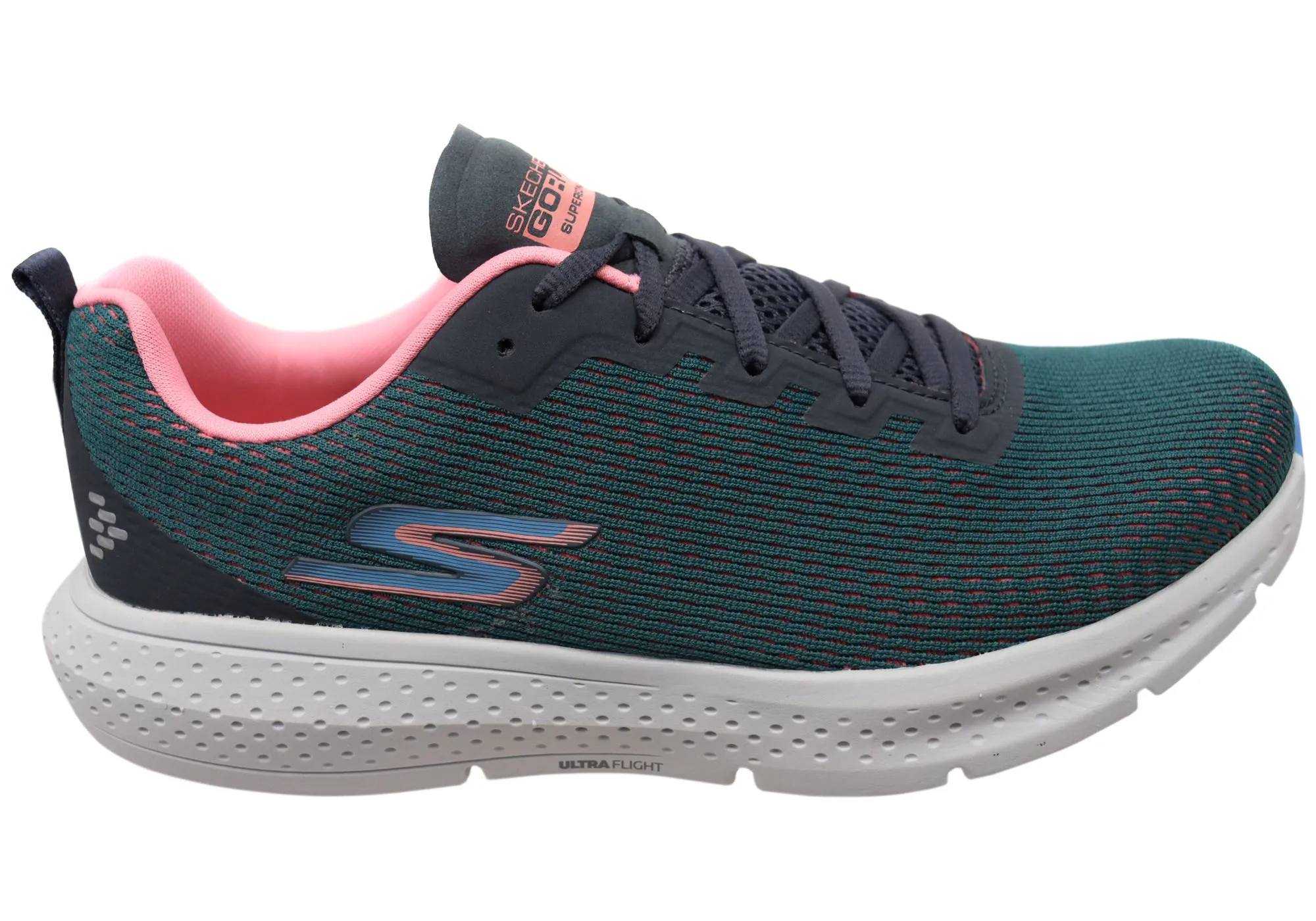 Skechers Womens GORun Supersonic Comfortable Athletic Shoes Color Mix Soft Lining