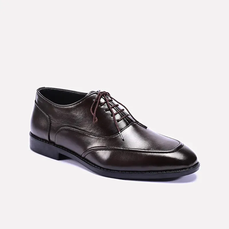 Essential Edge Understated Urban Brown Oxford Shoes 0111083